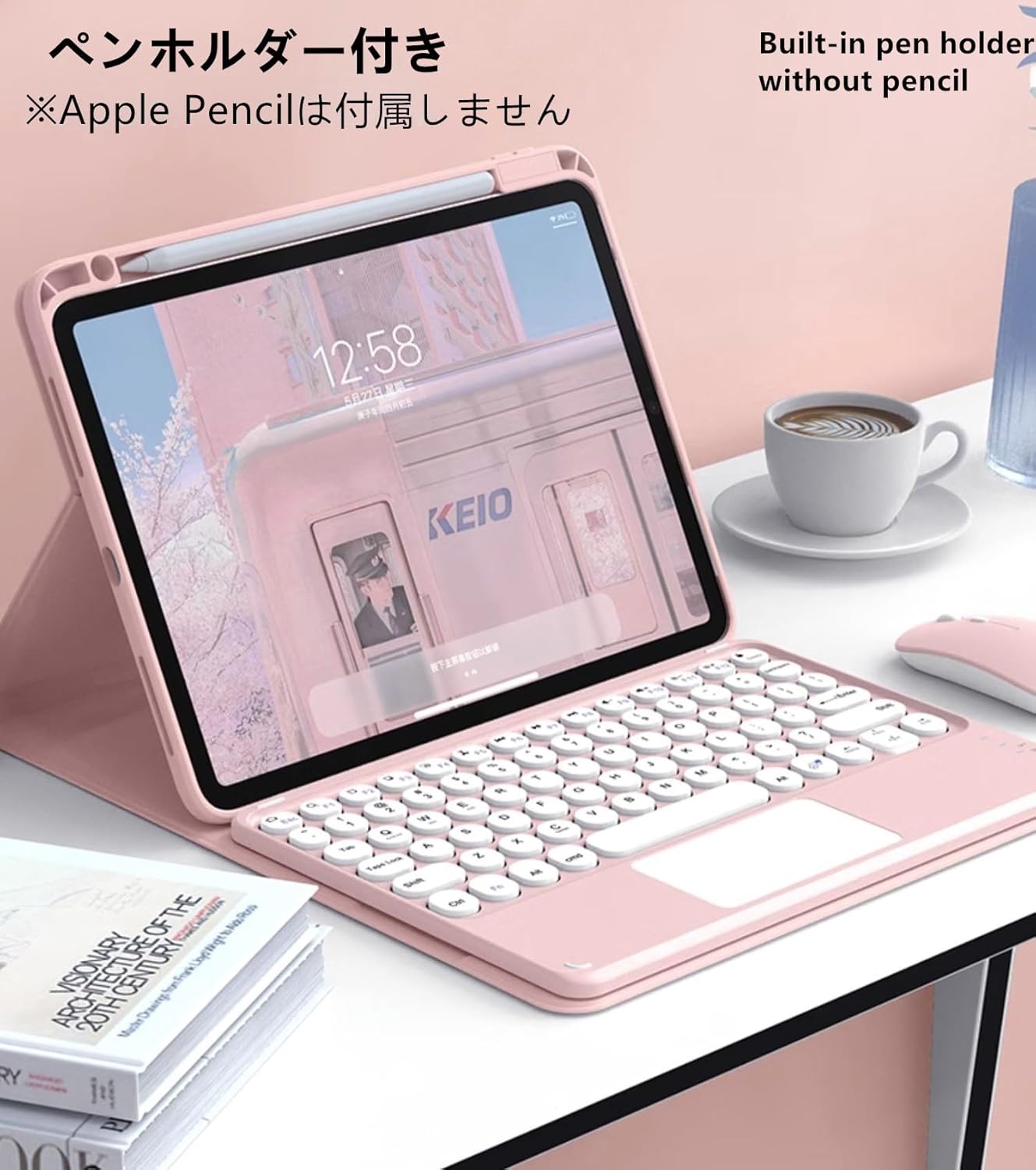 360度回転式 iPad Air 11 2024 / Air 6 （M2）キーボードケース タッチ