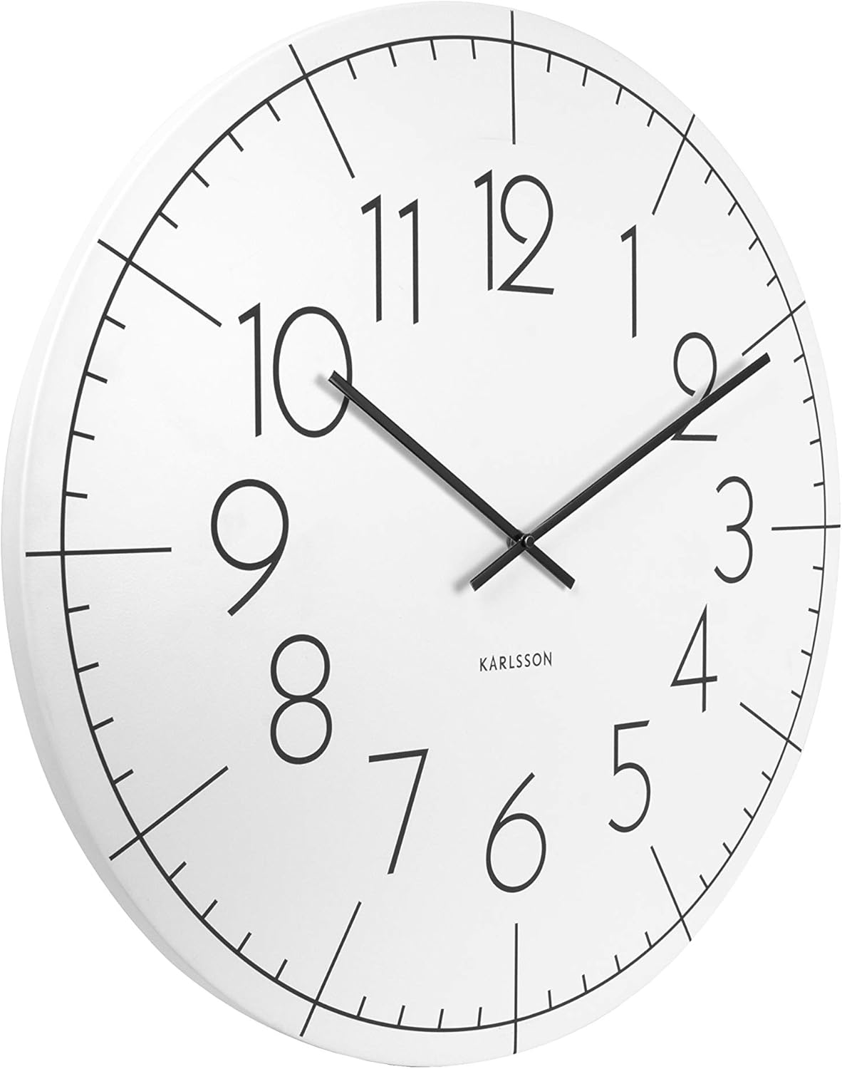 KARLSSON, Wall Clock, Metal, White, Extra Large Home