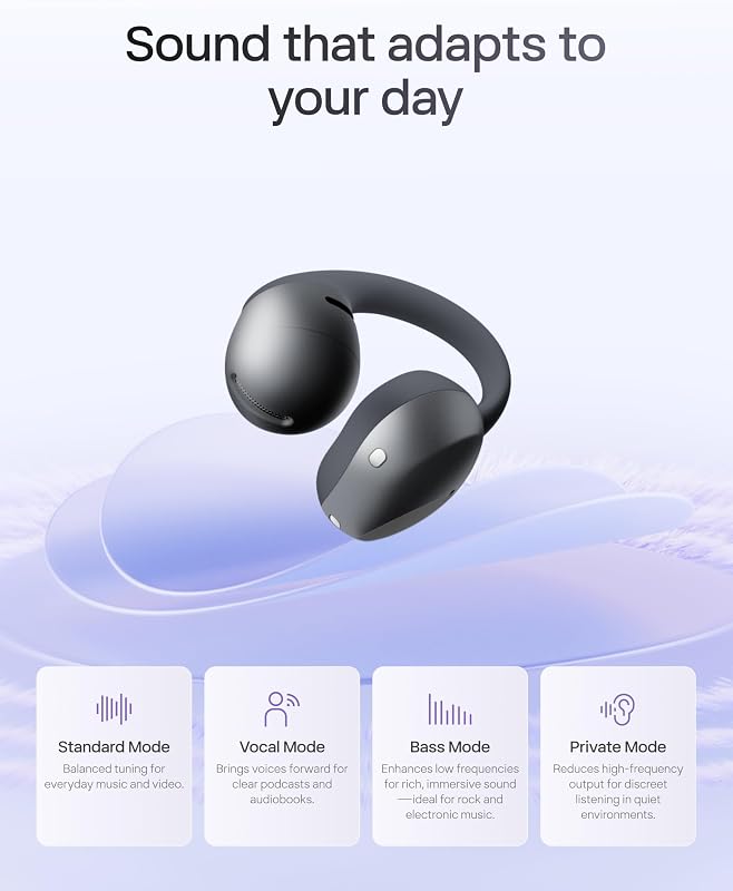 SHOKZ OpenDots Air Open-Ear Clip-On Bluetooth Earbuds, Black, Touch Control image 3