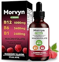 Vista 9 de Morvyn Gotas líquidas de vitamina esencial Gotas líquidas de complejo de vitamina B 5 en 1 Gotas B12 B6 B1 - 2.0 fl oz (2 unidades)
