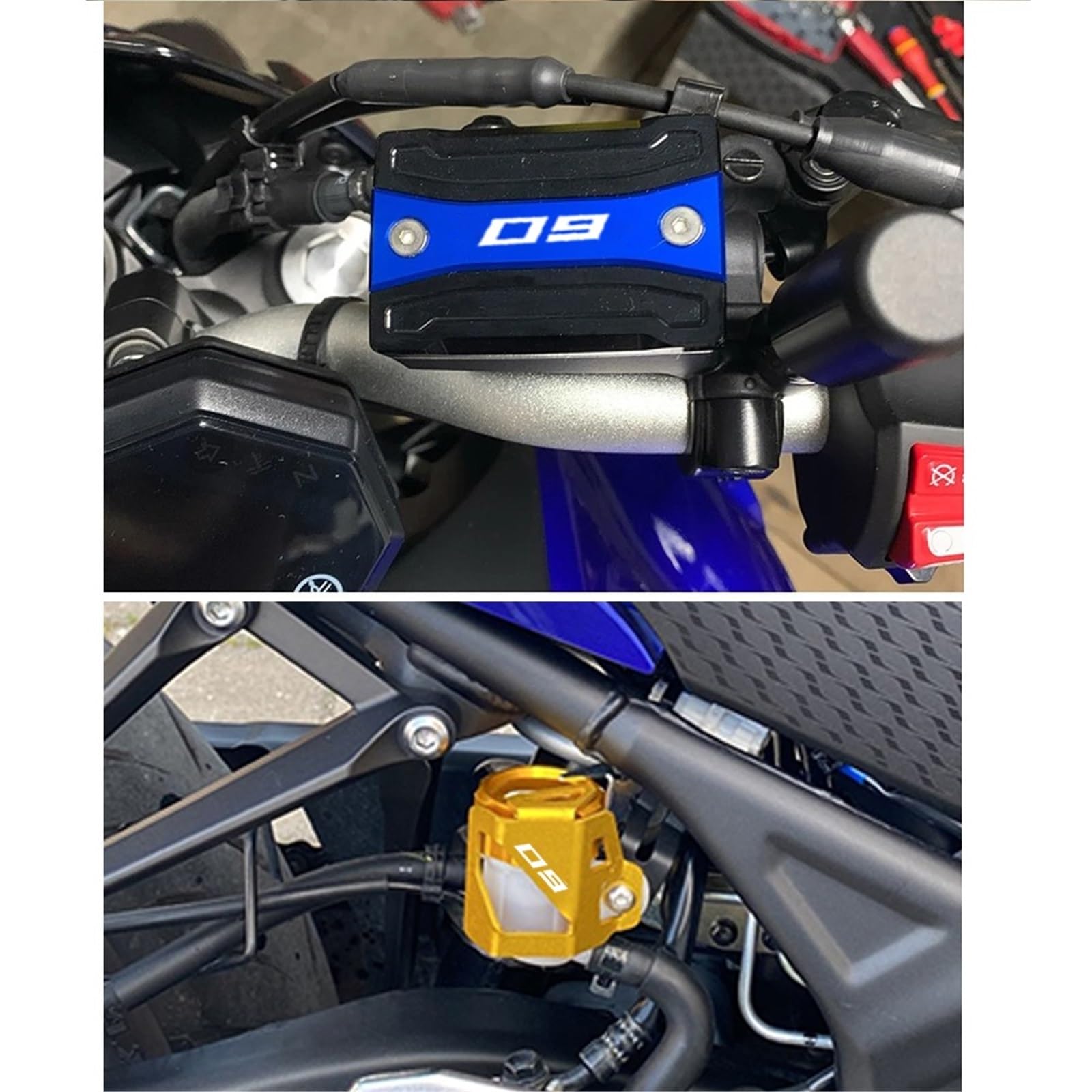Tappo Serbatoio Olio Liquido Freno Per MT09 FZ09 MT-09 Mt09 2014-2020 2019 Accessori Moto Anteriore Freno Posteriore Tappo Fluido Olio Copertura Protezione