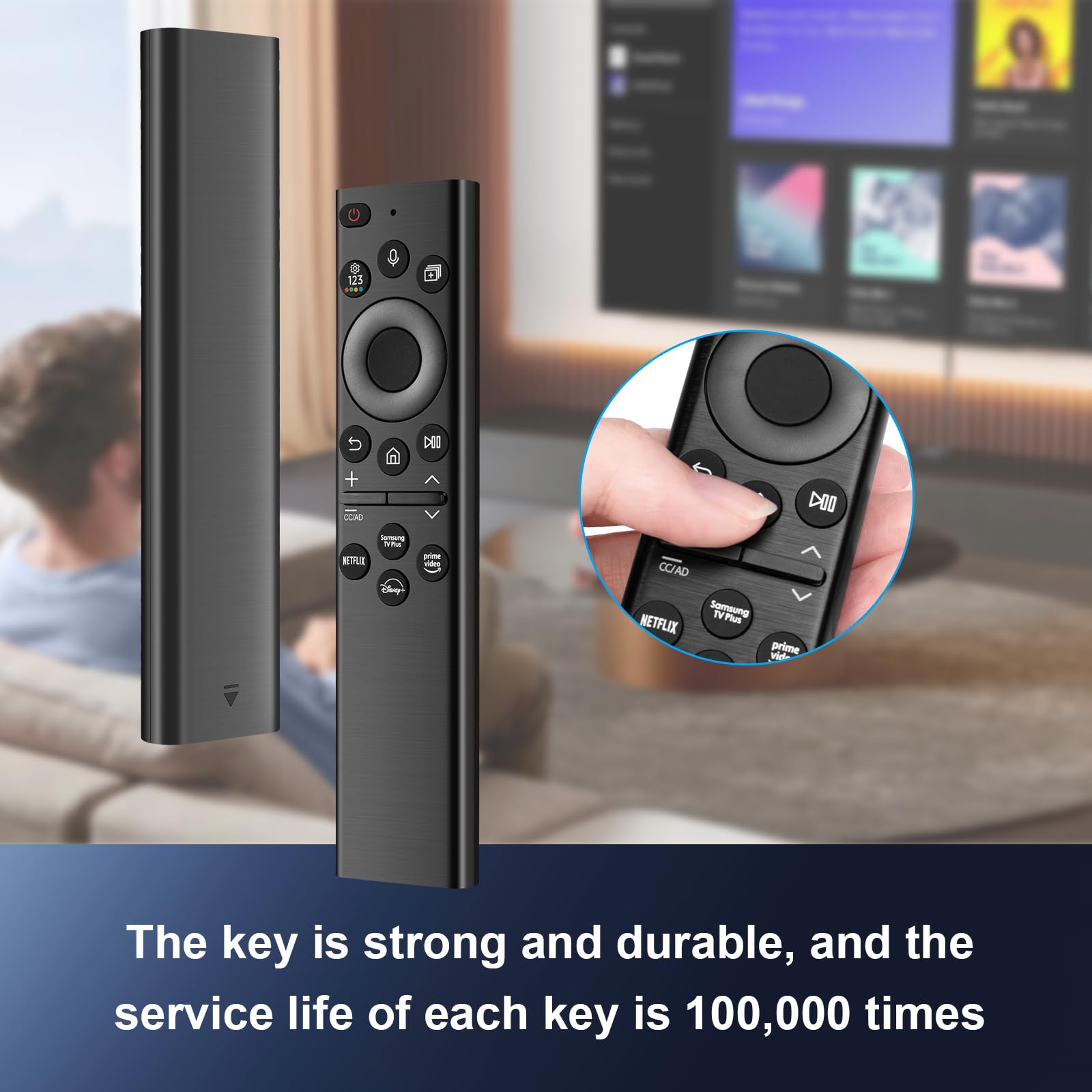 Repuesto para control remoto de TV Samsung, control remoto, control de voz compatible con BN59-01385A 2022, para la mayoría de televisores inteligentes Smasung Crystal UHD QLED The Frame QLED 4K 8K