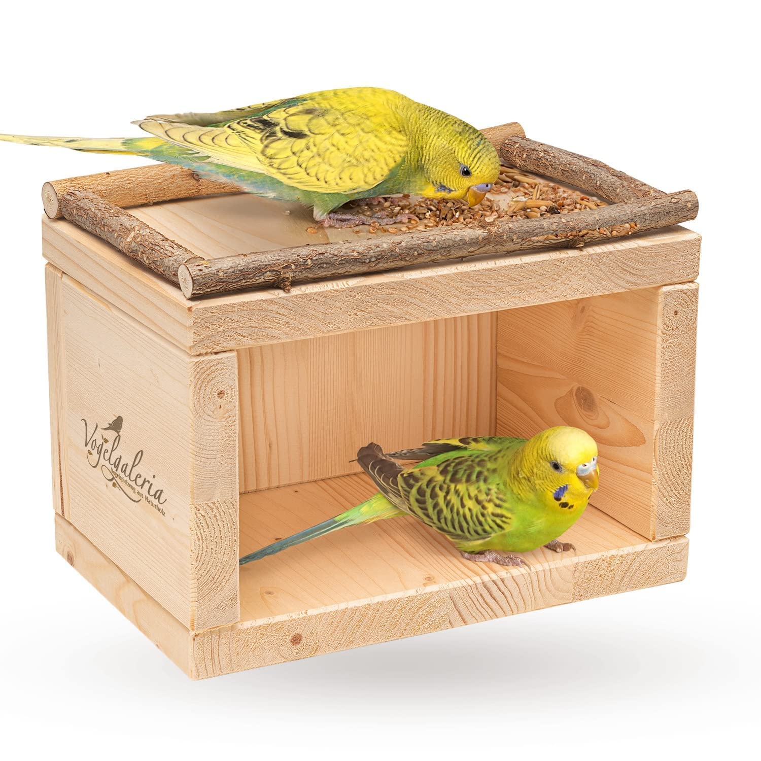 Sweet bird house, protection home for the bird cage or aviary | Loved as a sleeping place and shelter by budgies, lovebirds and cockatiels | Bird Cage Accessories Red-crowned parakeet