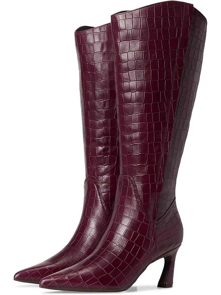 Burgundy Naturalizer Emily Wide Calf Knee High Boots
