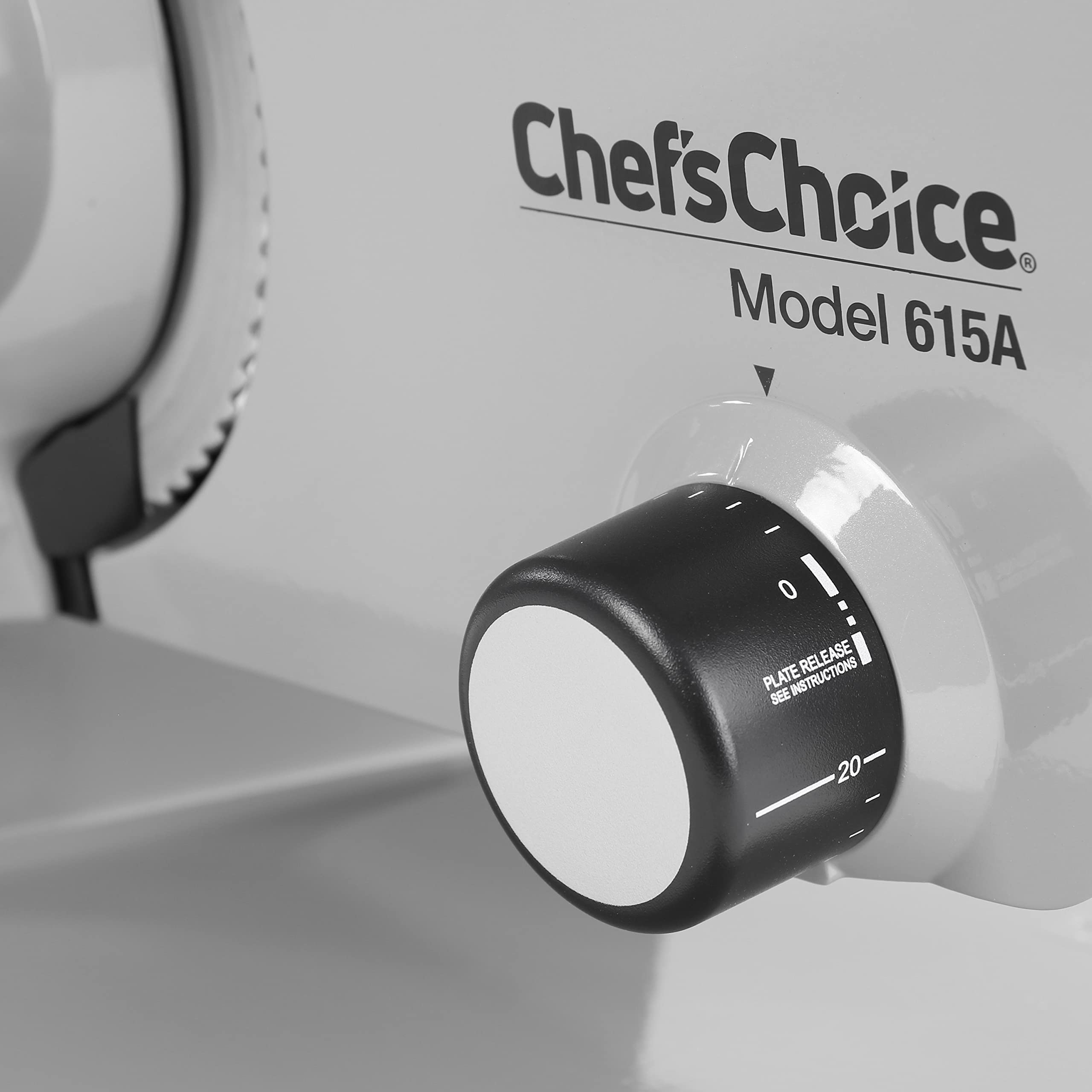 Chef'sChoice 615A Electric Meat Slicer Features Precision thickness Control & Tilted Food