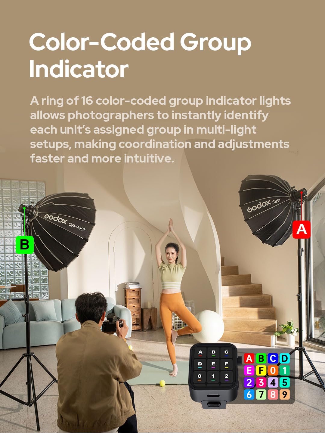 Godox AD100 Pro II AD100Pro II AD100Pro II AD100ProII flash estroboscópico con kit AK-R1, sistema X de 2.4 GHz + módulo de 433 MHz/LED de 2 W/10 niveles de brillo/490 pops de potencia completa/tiempo