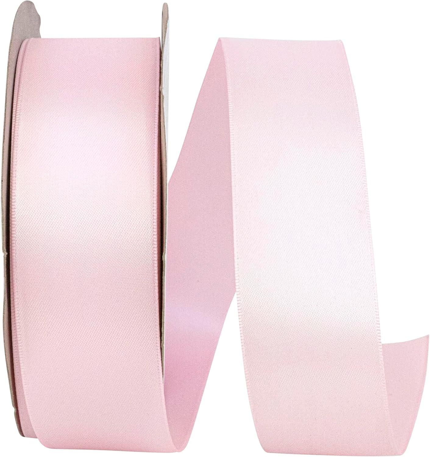 Reliant Ribbon 4950-117-09K Double Face Satin Ribbon, 1-1/2 Inch X 50 Yards, Light Pink