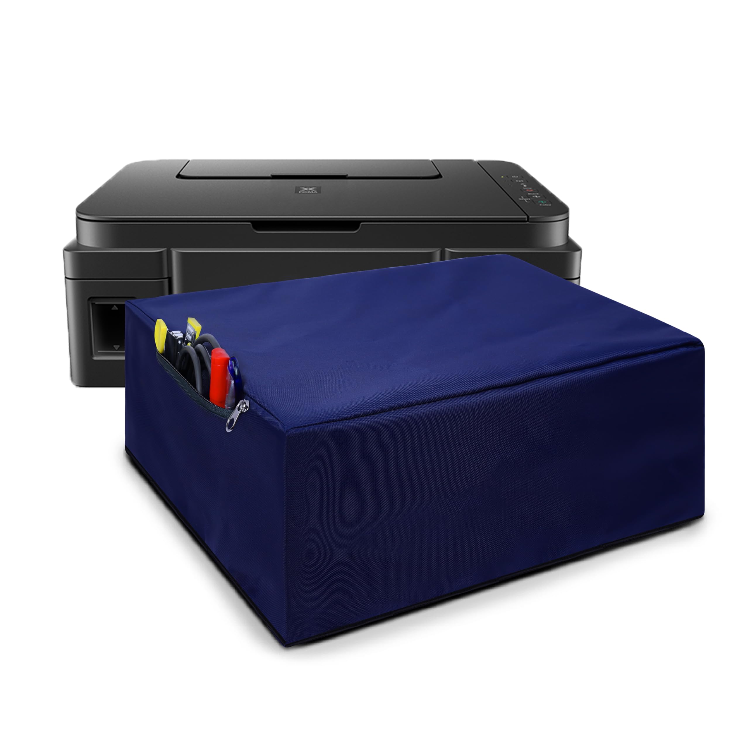 Alifiya Dust Proof Washable Printer Cover for Canon Pixma G3010 / G3000 / G3020 / G2020 All-in-One Wireless Ink Tank Colour Printer - Blue