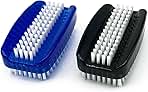 Nail Brush for Cleaning Fingernails 2 Sided Nylon Bristles Fingernail Brush for Cleaning Nail Scrubber Scrub Clean Soft Stiff Nail Scrub Brush, 2 Pack