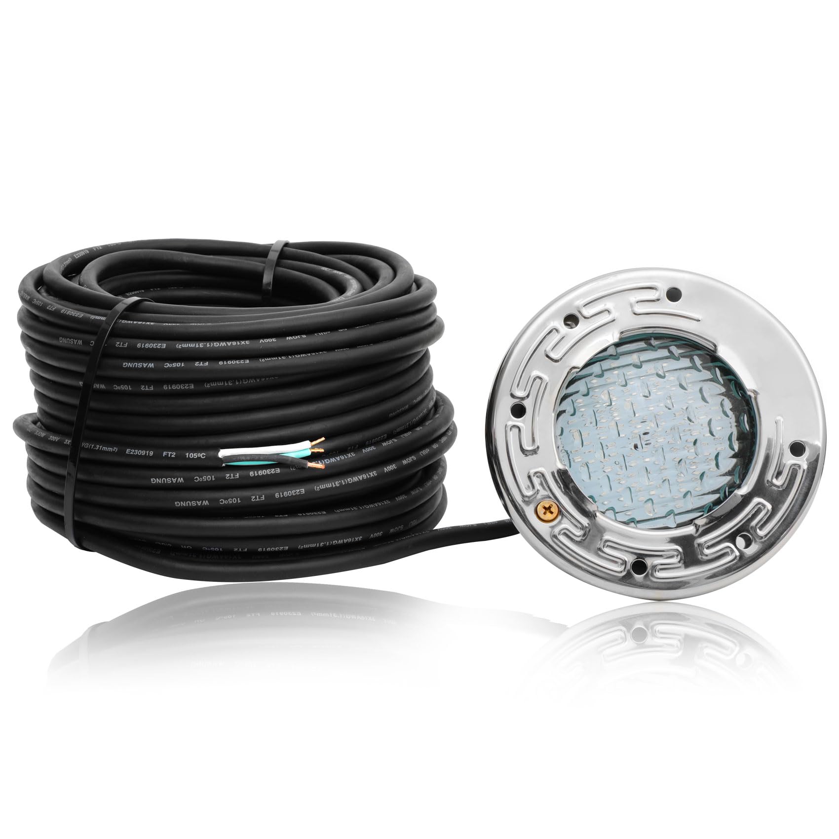 6 Inch Spa Lights for Inground Pool Led, 100FT 120V 6 Inch Color Changing Pool Lights, Underwater Swimming Pool Spa Light for Pools and Spa