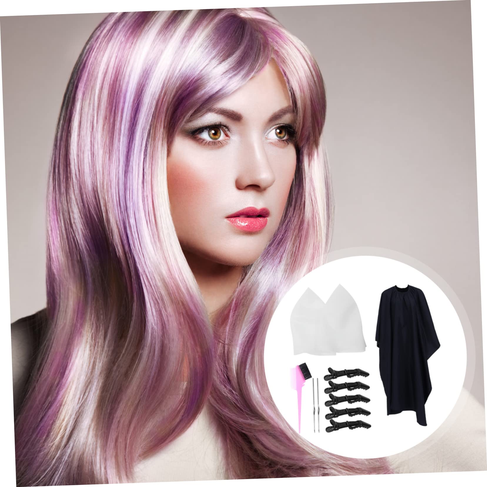 PLAFOPE 11 Pezzi Di Cuffia Per Colorazione Dei in Silicone Facile Da Usare Con Meches Set Di Cuffie Per