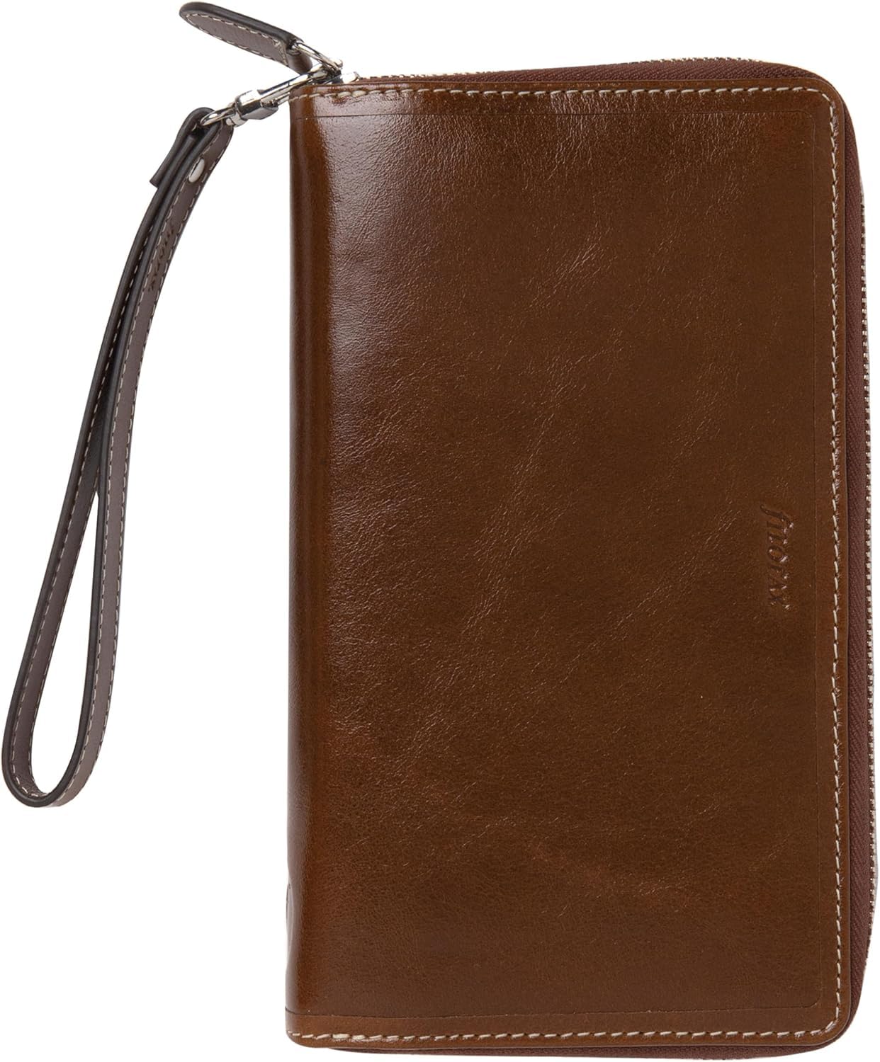 Organizador compacto con cremallera Filofax Malden ocre para notas 8