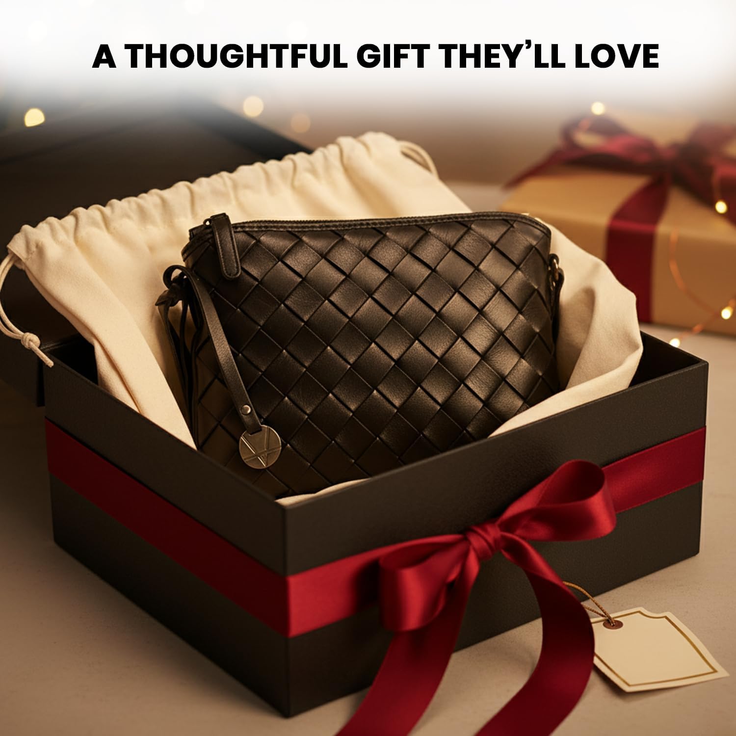 Genuine Leather Crossbody Sling Bag for Women - Trendy Casual Office Bag with Adjustable Strap - Image 9