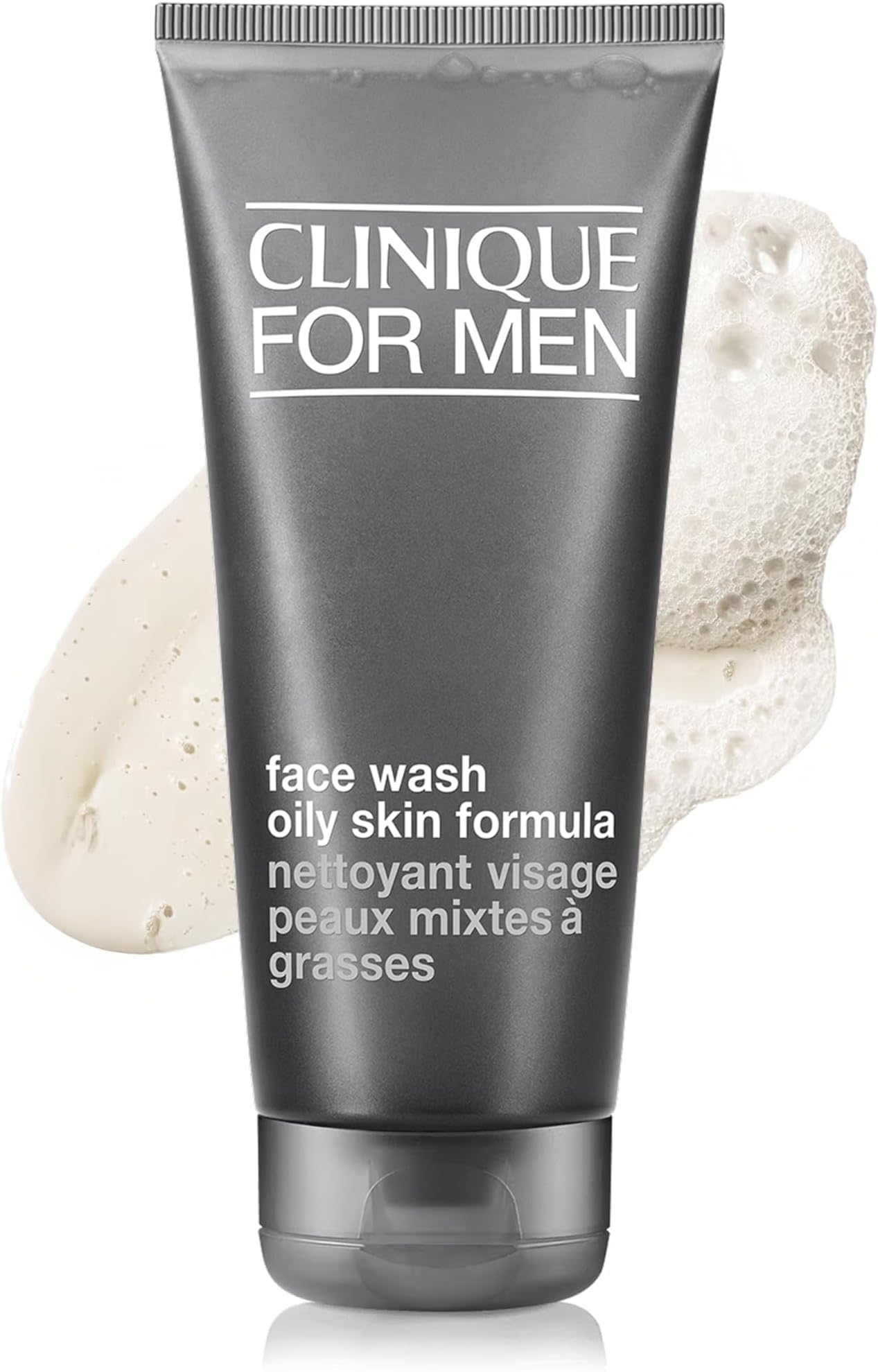For Men Oil Control Face Wash Cleanser | Removes Excess Shine + Preps for Shaving | For Normal to Oily Skin Types, 6.7 Fl Oz