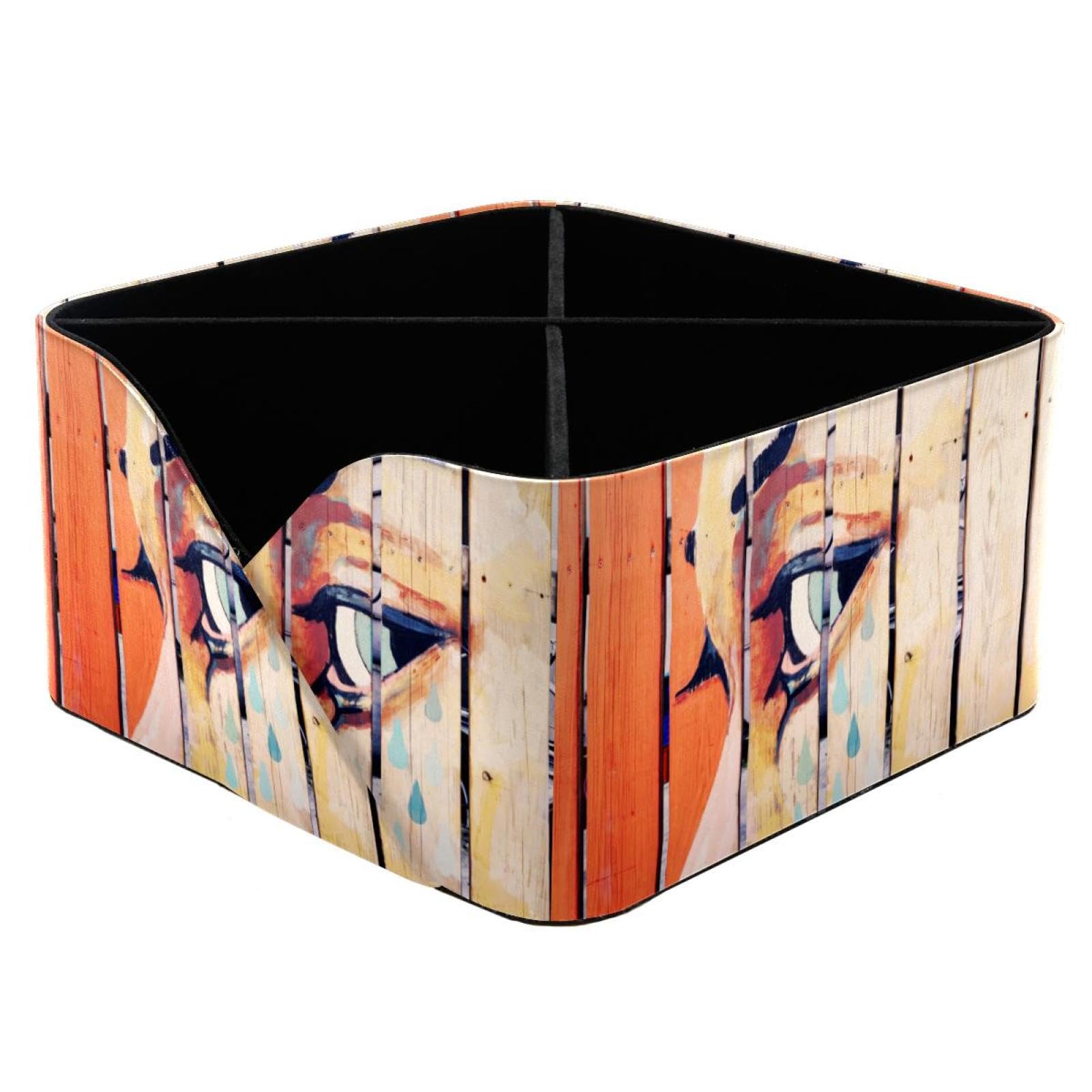 Organiseur de bureau en bois peint avec 4 compartiments et porte-crayons chic pour la maison