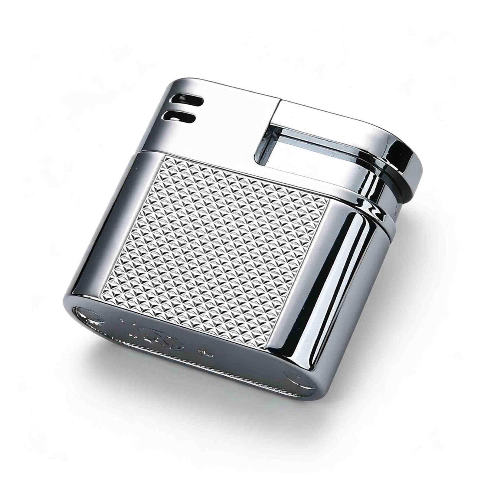 Ogqbeapc A Mini Butane-Fillable, Push-Butane Ignition Pocket Lighter – For Smokers.(A)