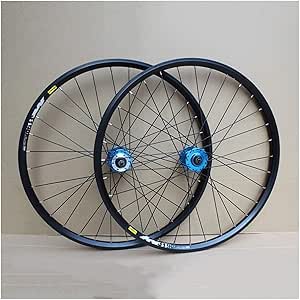 Amazon.com : Wheels Mountain Bike Wheelset Bicycle Rim V Brake MTB ...