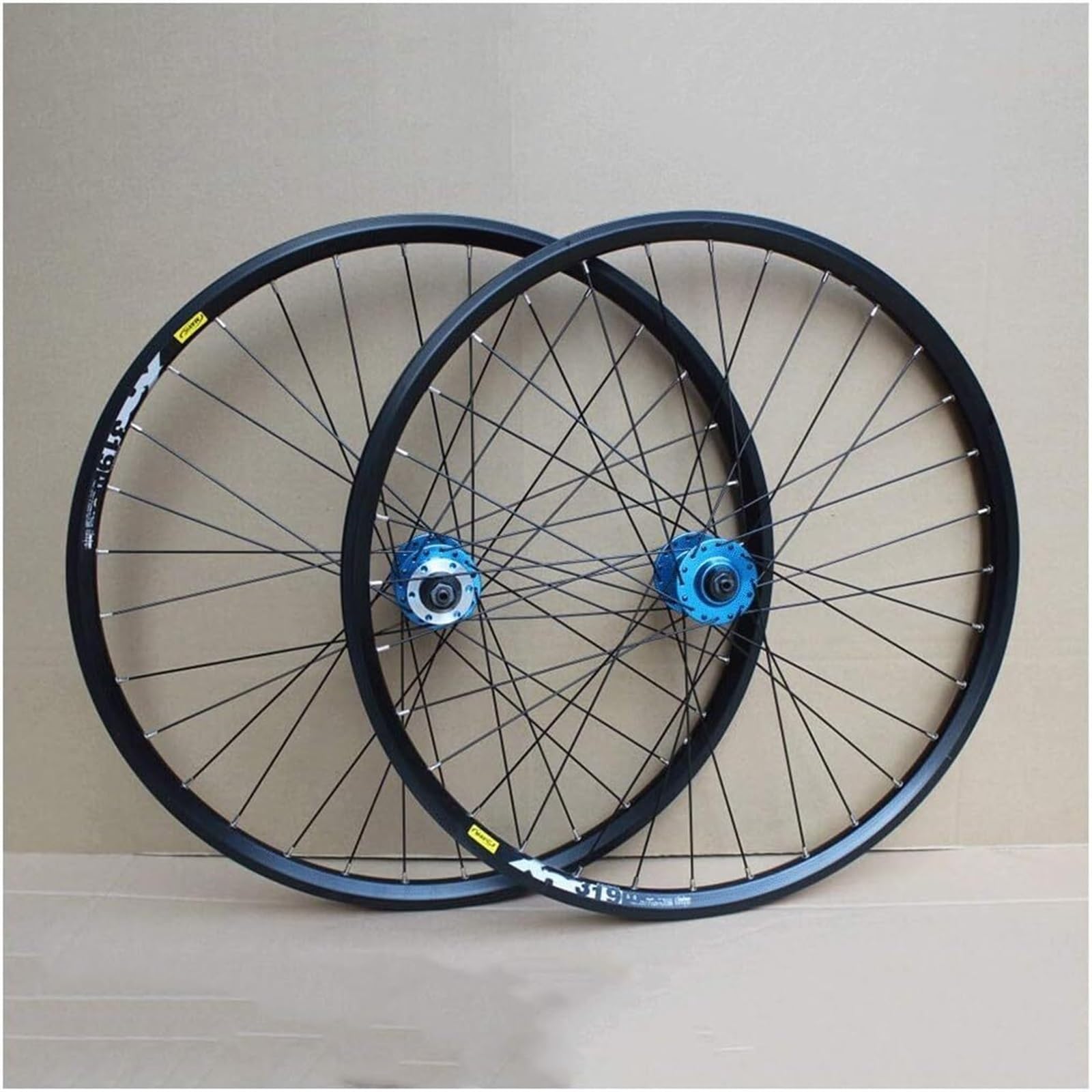 Roues de vélo de montagne ELzEy frein en V avec axe plein pour VTT stable