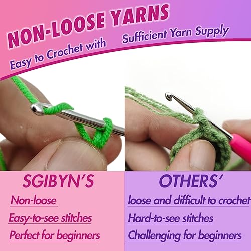 Miniatura 5 de SGIBYN Kit de ganchillo para principiantes con tutoriales en video paso a paso, kit de animales de peluche de ganchillo para principiantes para