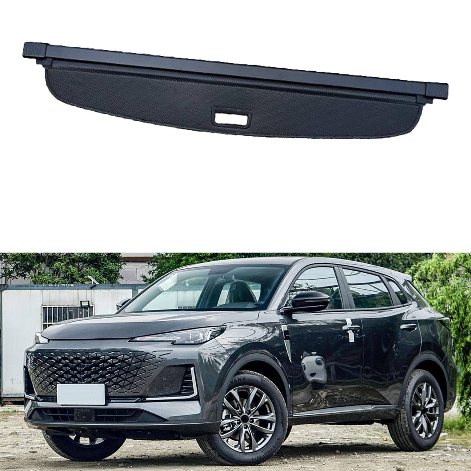 SXLGDW Car Retractable Rear Trunk Parcel Shelf,Compatible with Changan CS55 CS55PLUS MK2 MK3,Car parts
