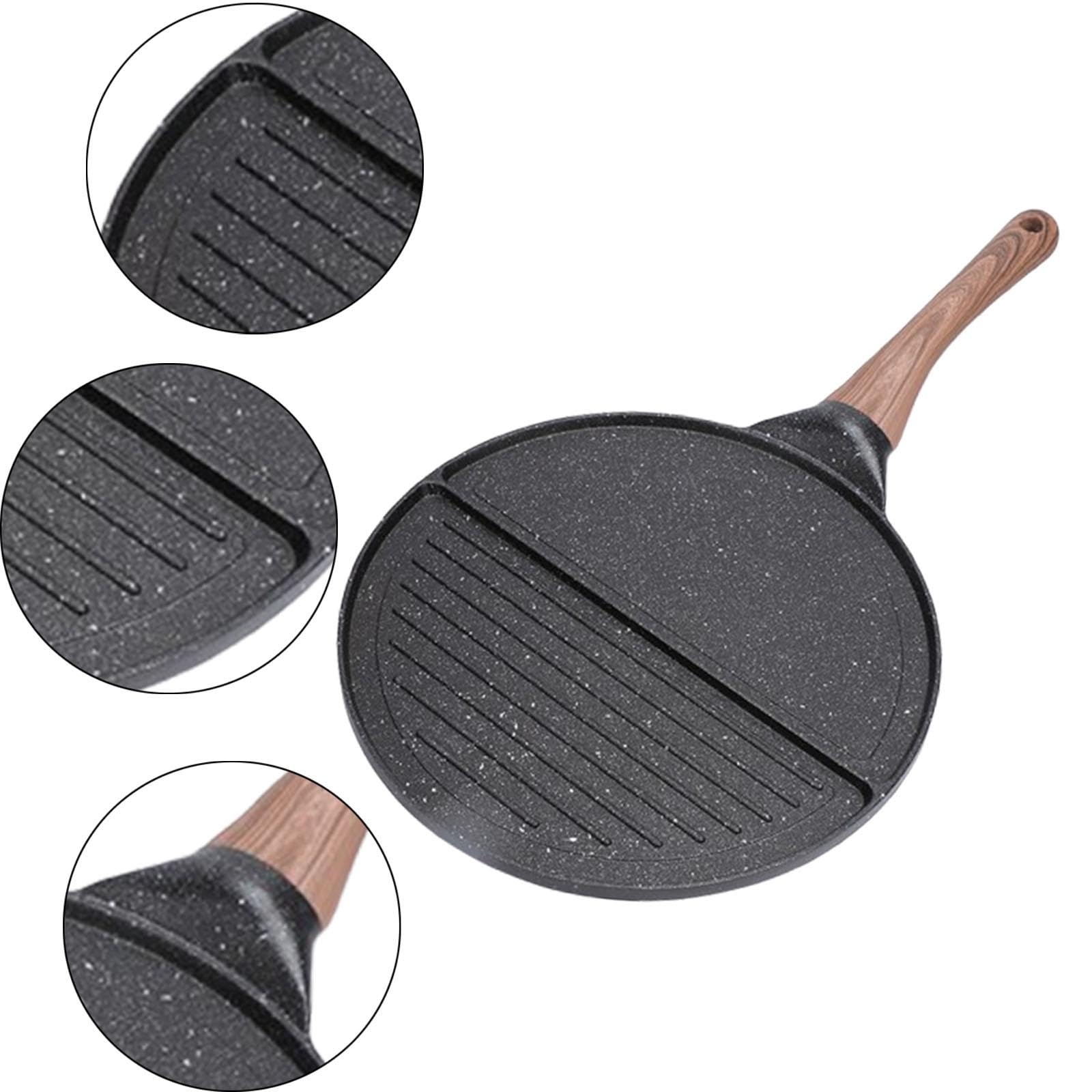 Colcolo Bratschirge Egg Pfanne, 10,24 Zoll Multifunktional Eierkocher, Geteilte Eier zum Kochen