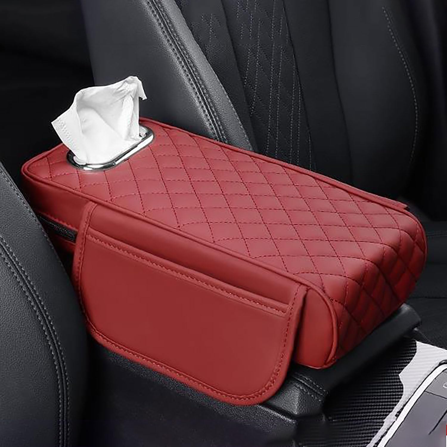 Coussin D'Accoudoir En Cuir PU Pour Jeep Grand Cherokee WK2 (4xe, L, SRT-8, Trackhawk) - Protection Console Centrale, Installation Facile