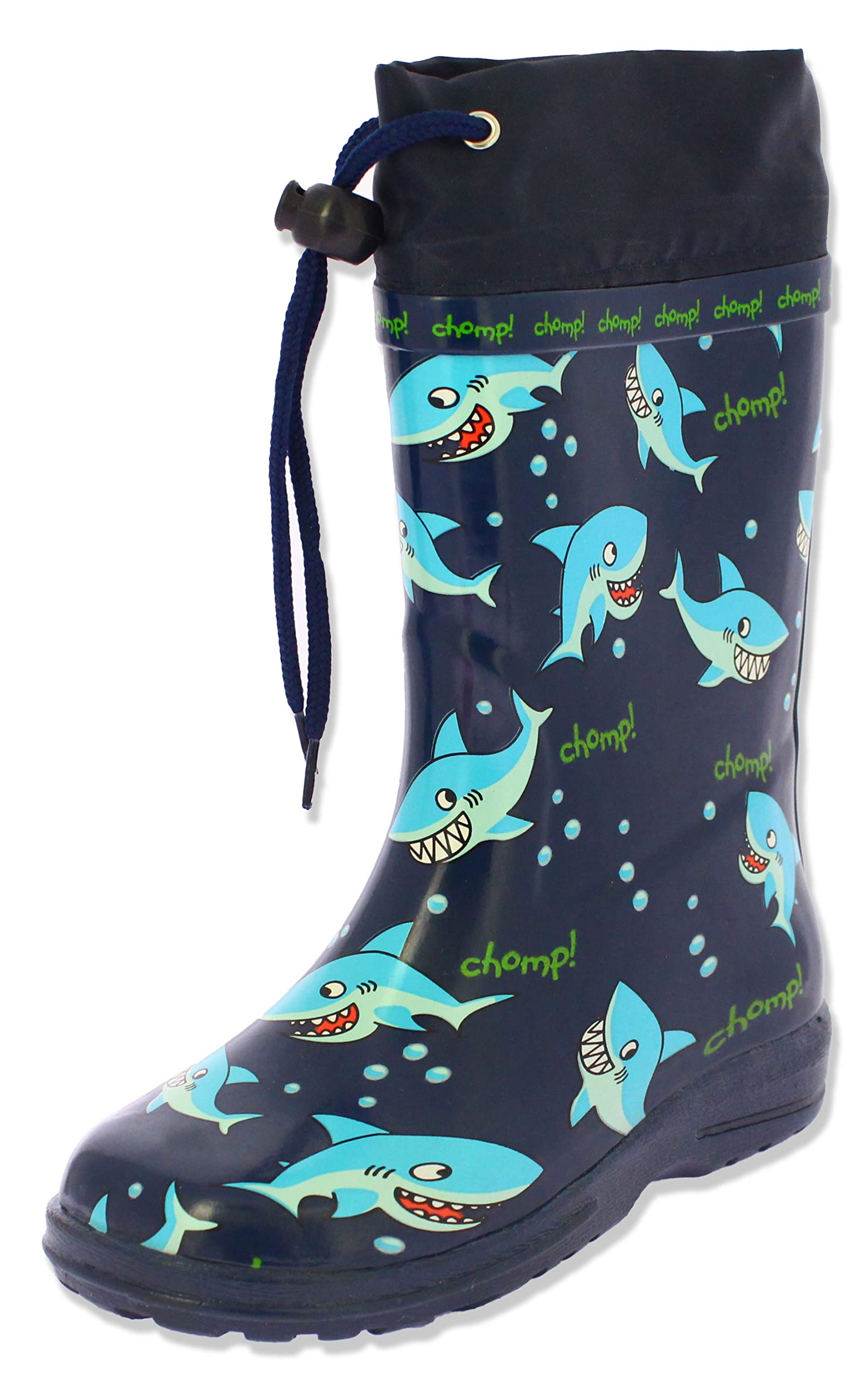 Beck Boy's Sharks Wellington Boots (Blue) 4.5 UK Child