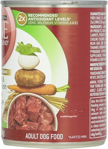 Miniatura 2 de Purina One Smart Blend - Entrada de cordero y arroz de grano largo, comida para perros adultos, 13 onzas