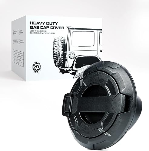 Miniatura 30 de Xprite Cubierta de tapa de tanque de gas con bloqueo compatible con Jeep Wrangler 2018-2025 JL y JLU 2/4 puertas ilimitadas, cubierta de puerta