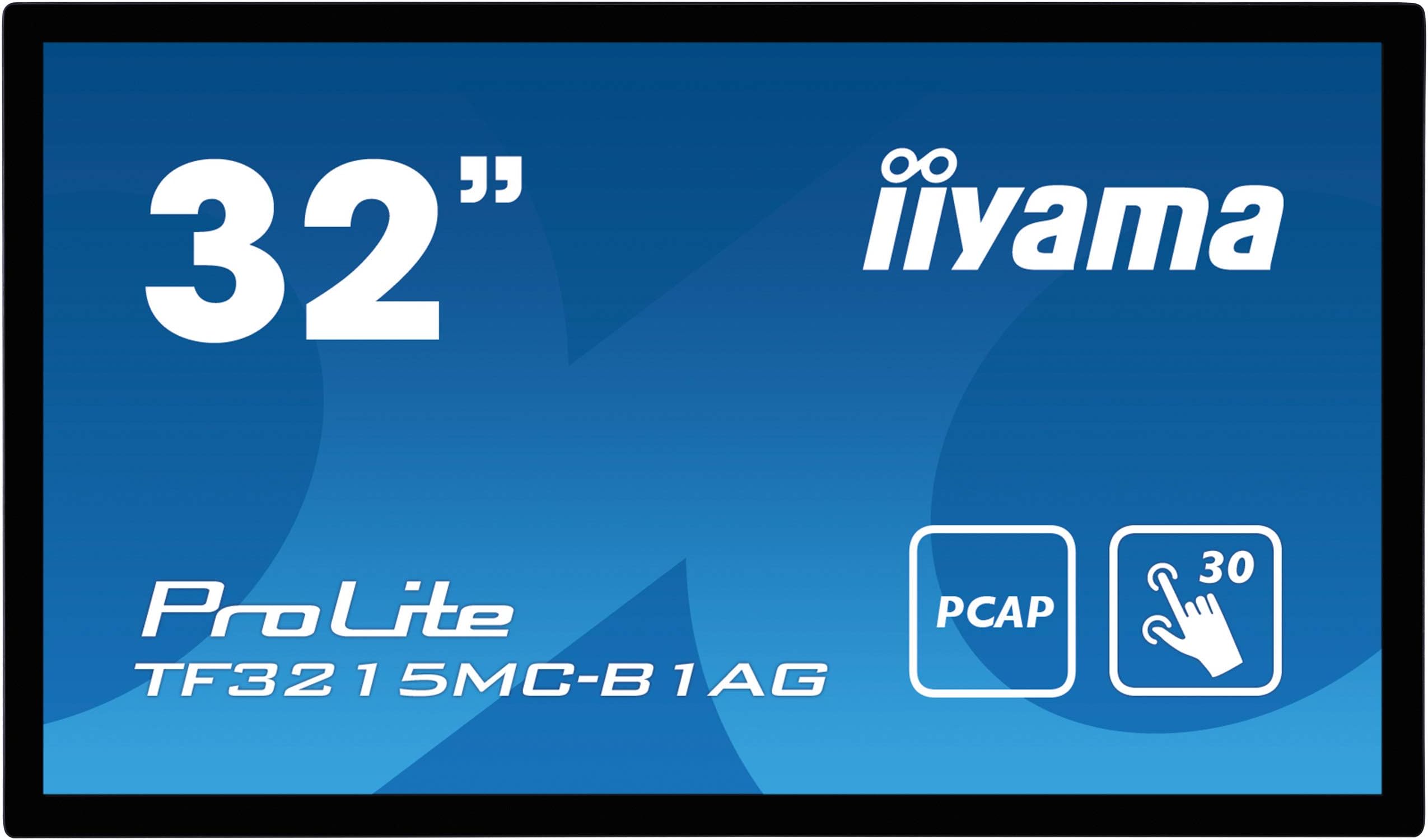Iiyama ProLite TF3215MC-B1AG - LED monitor - 31.5" - open frame - touchscreen - 1920 x 1080 Full HD (1080p) @ 60 Hz - A-MVA3-500 cd/mยฒ - 3000:1-8 ms - HDMI, VGA - black