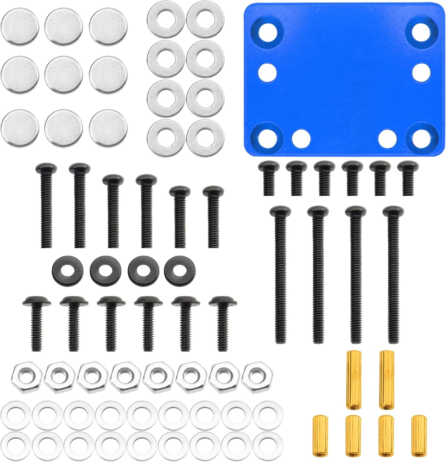 RC Car Body Post Magnet Invisible Body Mount Fixing Bracket Compatible with 1/28 Wltoys K969 K979 K989 K999 P929 P939 284131 Kyosho MINI-Q RC Car Upgrade Parts (Blue)
