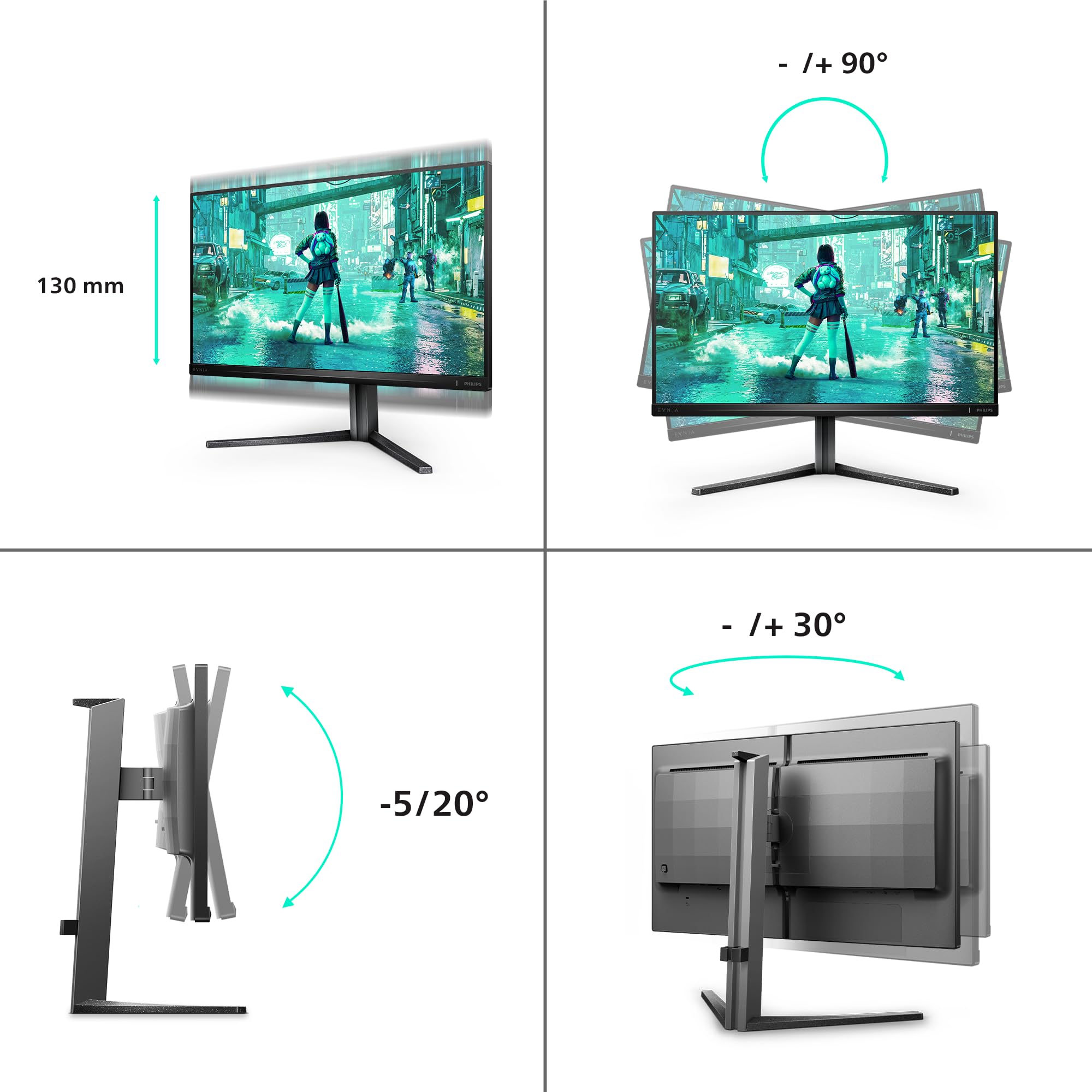 Amazon.co.jp: PHILIPS Evnia 25M2N3200W - 24.5 Inch Gaming Monitor