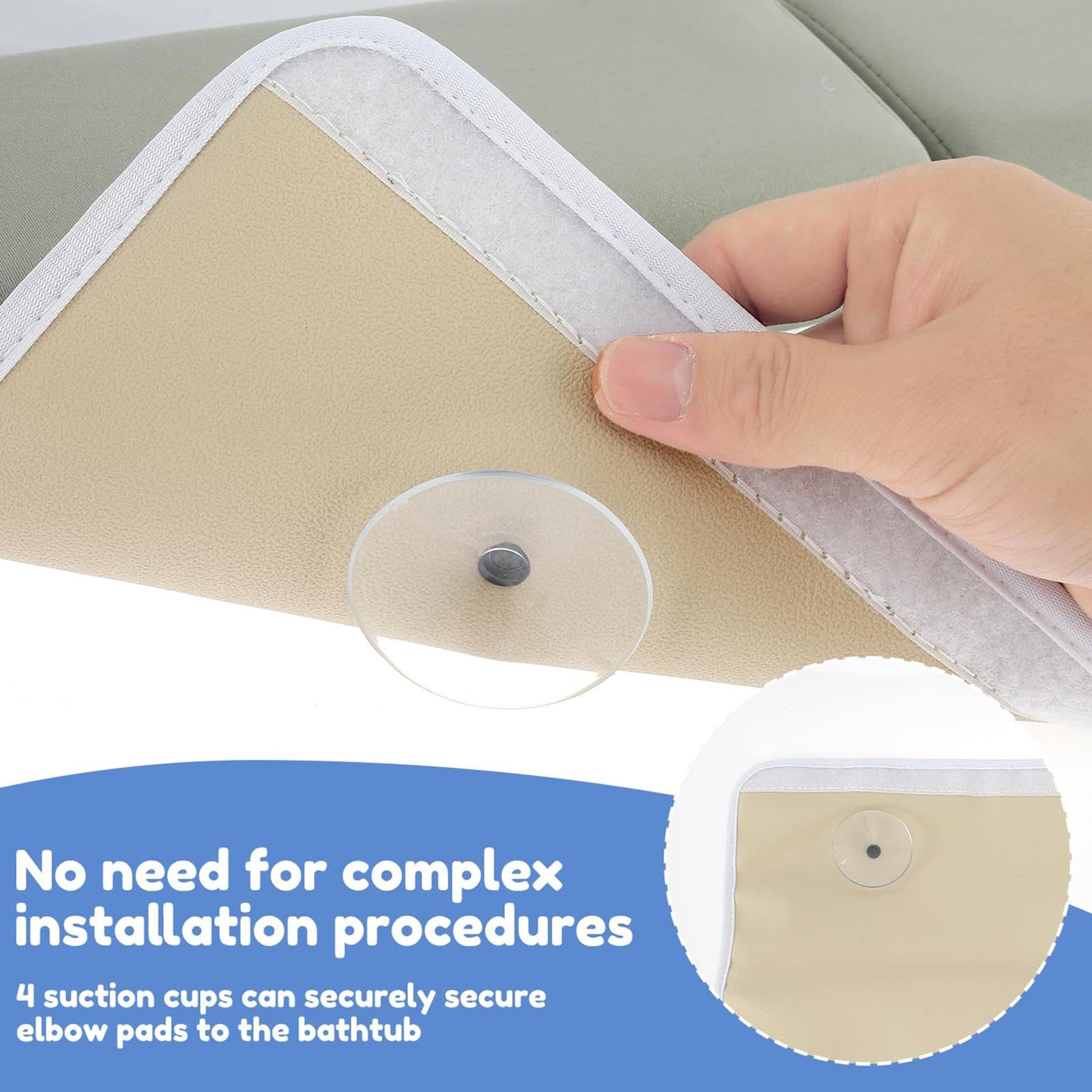 Cushioned Bathing Kneeler, Baby Bathing Time Organizer, Portable Bath Kneeling Pad, Easy-Clean Bath Kneeler, Baby Bath Mat, Knee Relief Pad for Bathtime, Adjustable Bath Kneeler Set