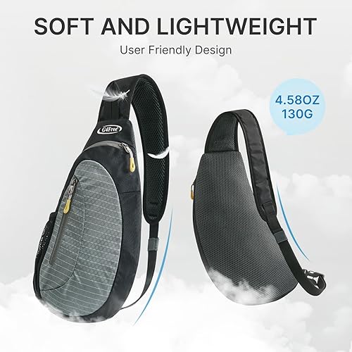 Miniatura 7 de G4Free - Bandoleras para hombre y mujer, mochila al hombro pequeña, cruzada al pecho