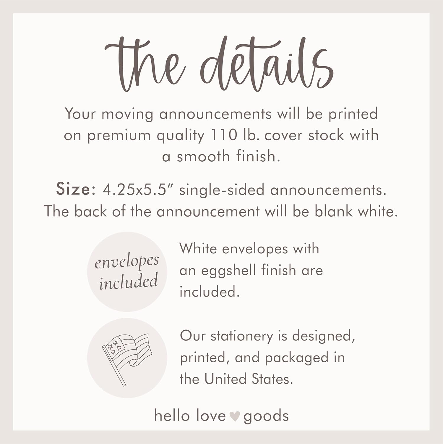 Blue Butterfly New Home Moving Announcement Cards, Flat 4.25x5.5 Personalized Address Cards with Envelopes