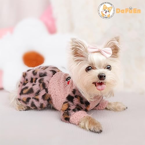 Miniatura 5 de Vestidos de perro para perros pequeños, vestido de invierno para cachorros, ropa cálida para mascotas, traje de taza de té de Chihuahua Yorkie para