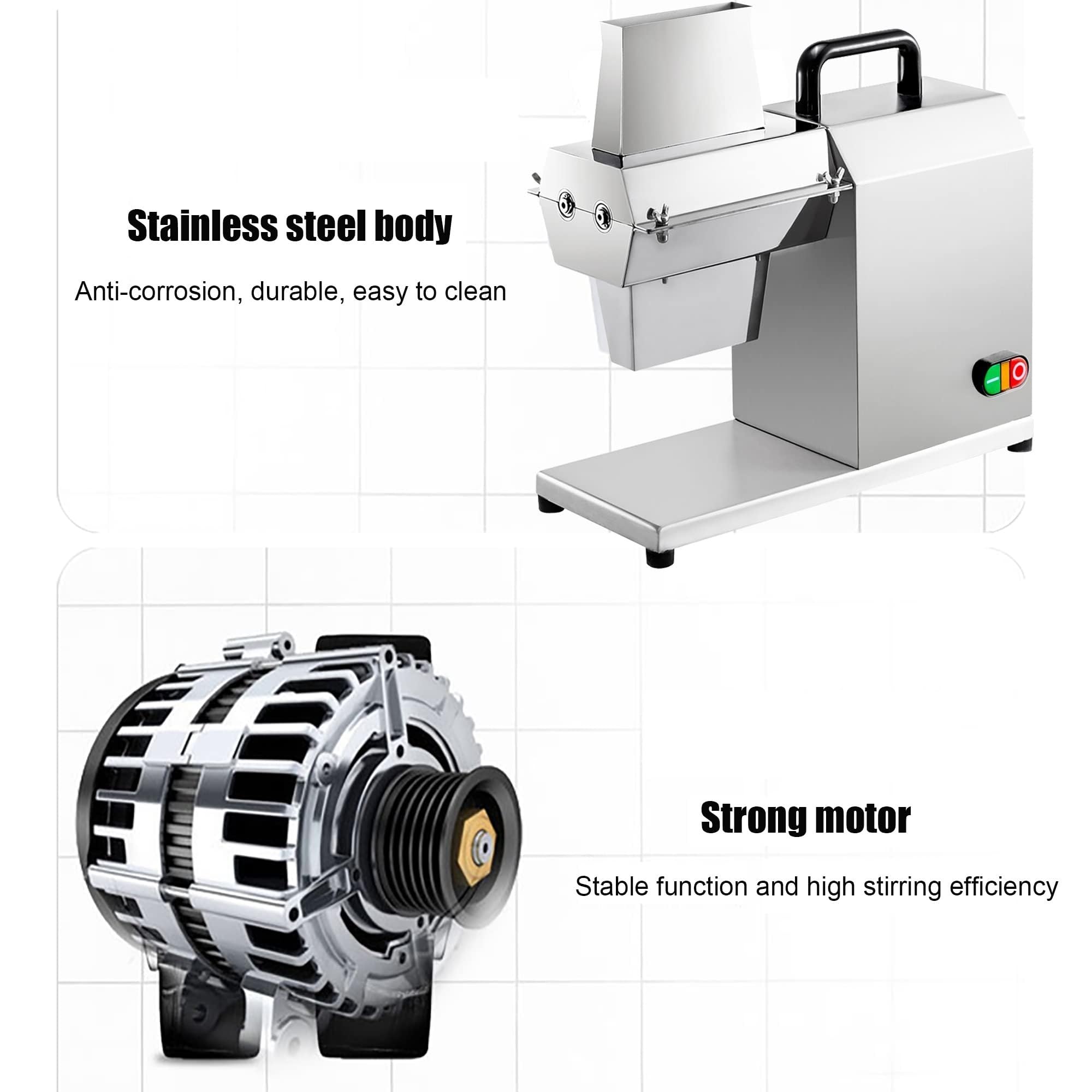 Ablandador de carne resistente de 450 W, acero inoxidable, ideal para carne de res, pavo, pollo, cordero, cerdo y otras carnes, herramienta de cocina de calidad comercial