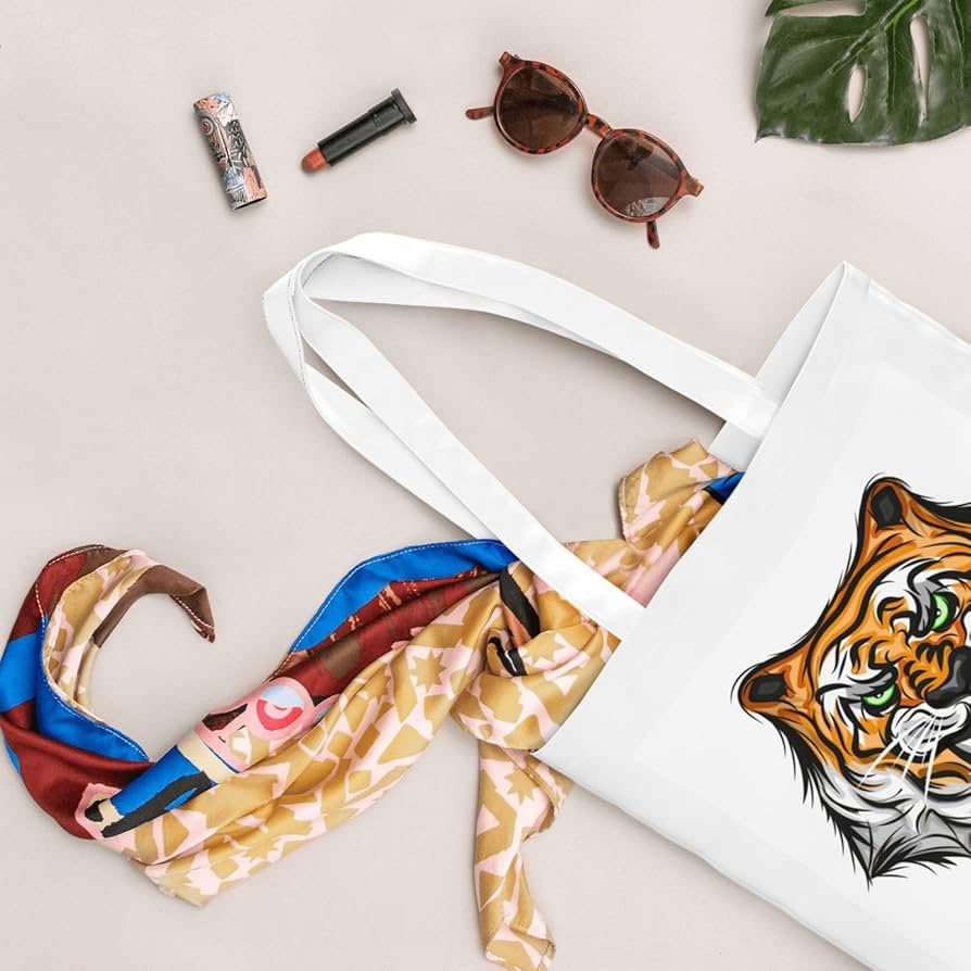 Amazon.co.jp: トートバッグ ショッピングバッグ 虎柄 トラ柄