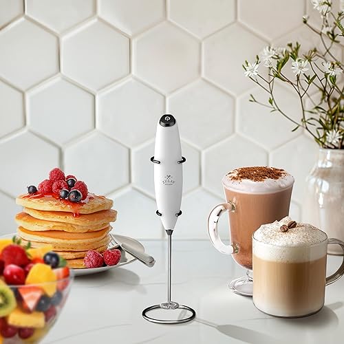 Miniatura 6 de Zulay - Potente espumador de leche de mano para lattes, mezclador de bebidas para café, mini espumador para capuchino, frappé, matcha, chocolate
