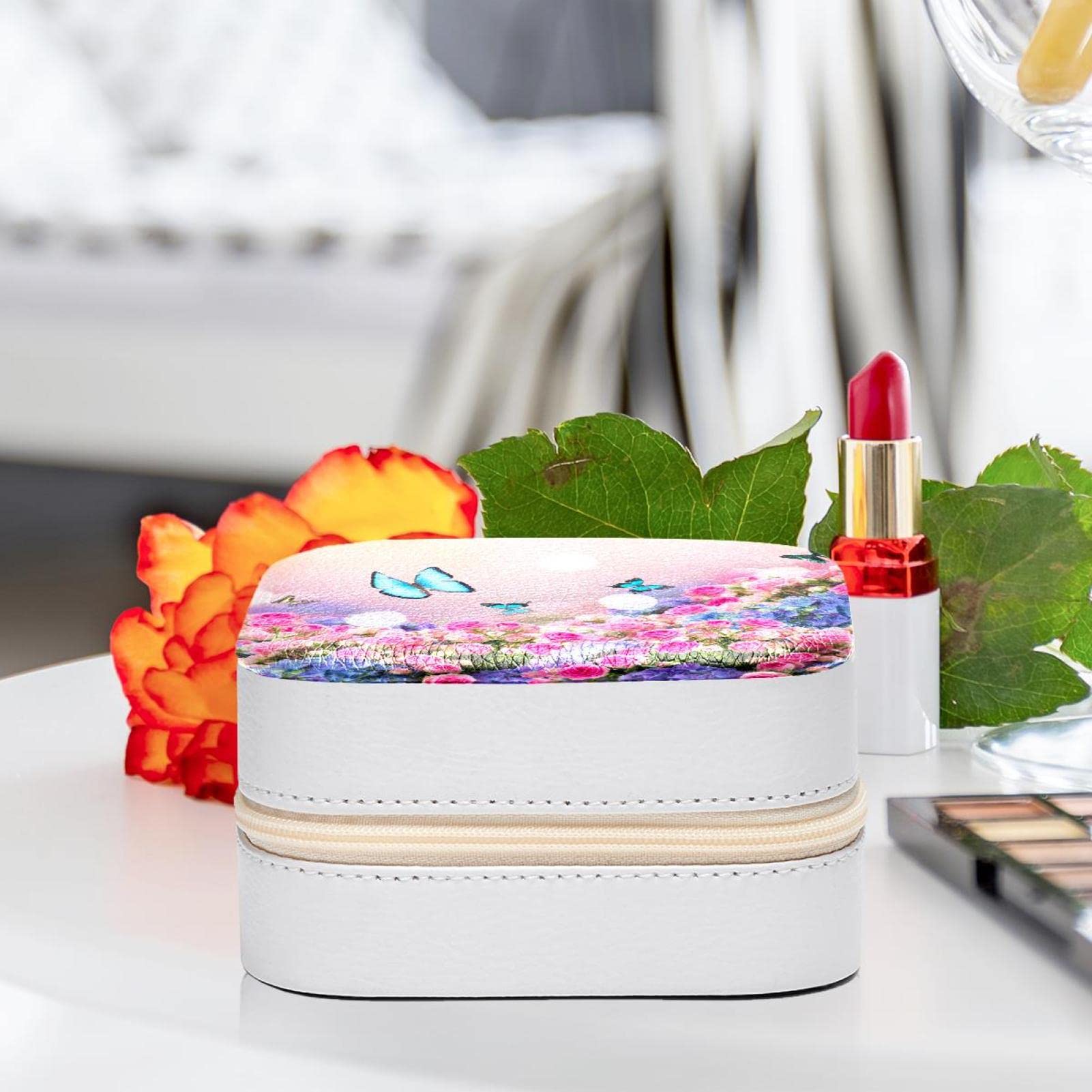 Fleur Éternelle JEWELRY CASE MINI BLUE mini-box-rose-eternelle-blanc-