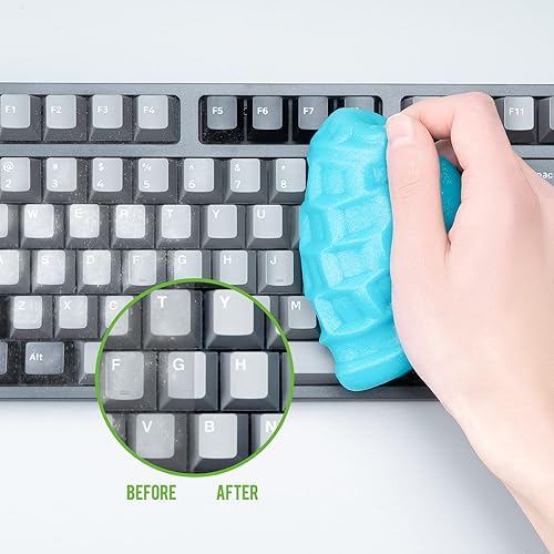 Miniatura 3 de CLICK CLEAN Gel de limpieza de teclado, gel de limpieza universal de 7 onzas para teclados, limpiador de electrónica, gel de limpieza de polvo para