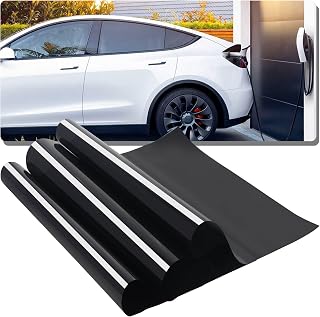 5% Nano Ceramic Car Window Tint for New Energy, 85% IR Heat Sun Blocking 99.9% UV Protection, Signal Friendly One Way Privacy Window Film, HD Anti Glare Durable Adhesive Film Easy Install 20in x 10ft
