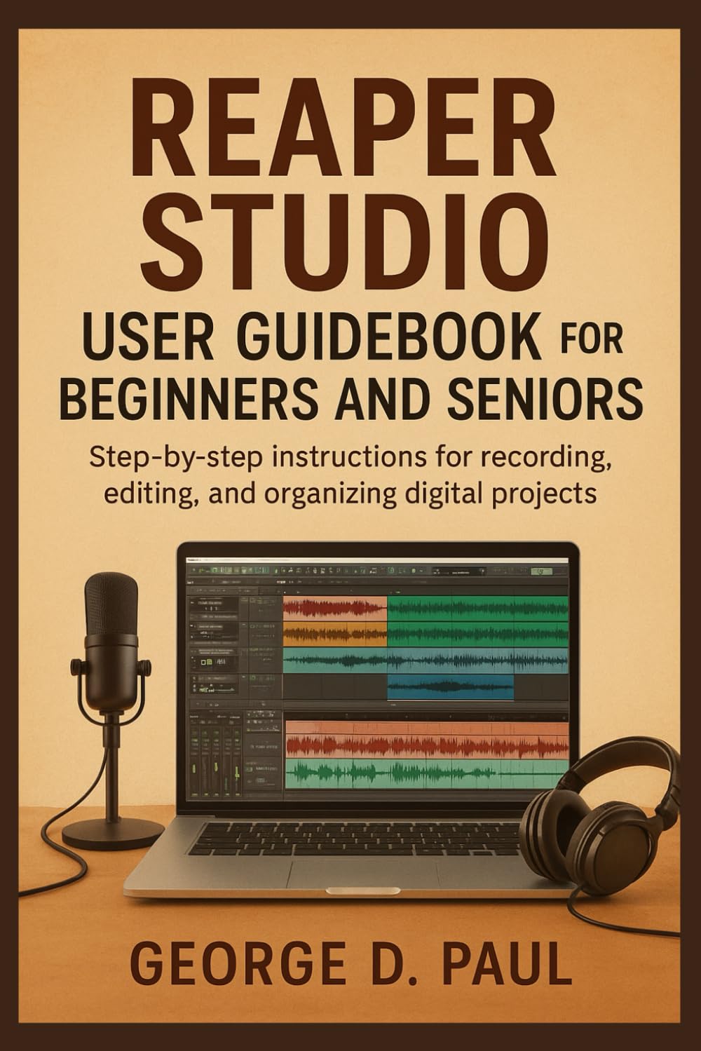 Reaper Studio User Guidebook for Beginners and Seniors: Step-by-step instructions for recording, editing, and organizing digital projects (How to Use Music Production Software)
