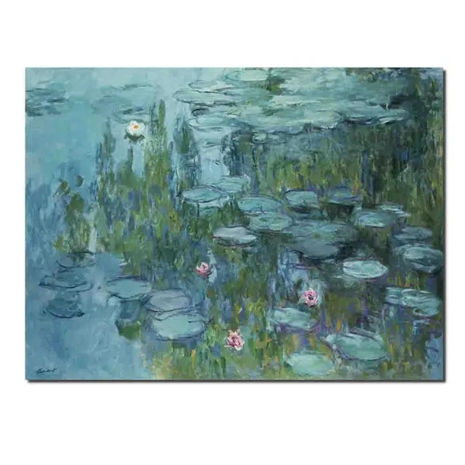 Impression Monet nénuphar sur toile sans cadre 60x90 pour rénover votre déco - 8