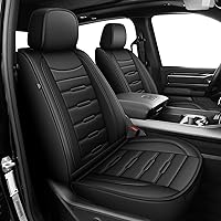 Vista 8 de AOMSAZTO - Fundas impermeables de cuero para asientos de auto, ajuste personalizado para 2009-2025 Dodge Ram 1500 2500 3500, cabina tripulación