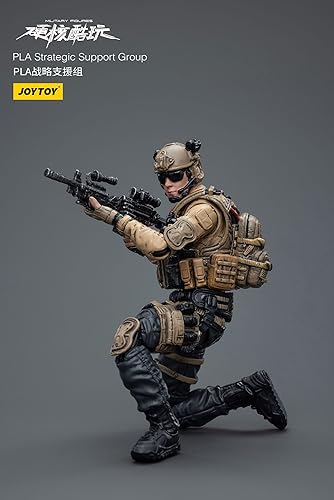 Miniatura 10 de JoyToy Figura militar PLA Grupo de apoyo estratégico 118 escala figura de acción