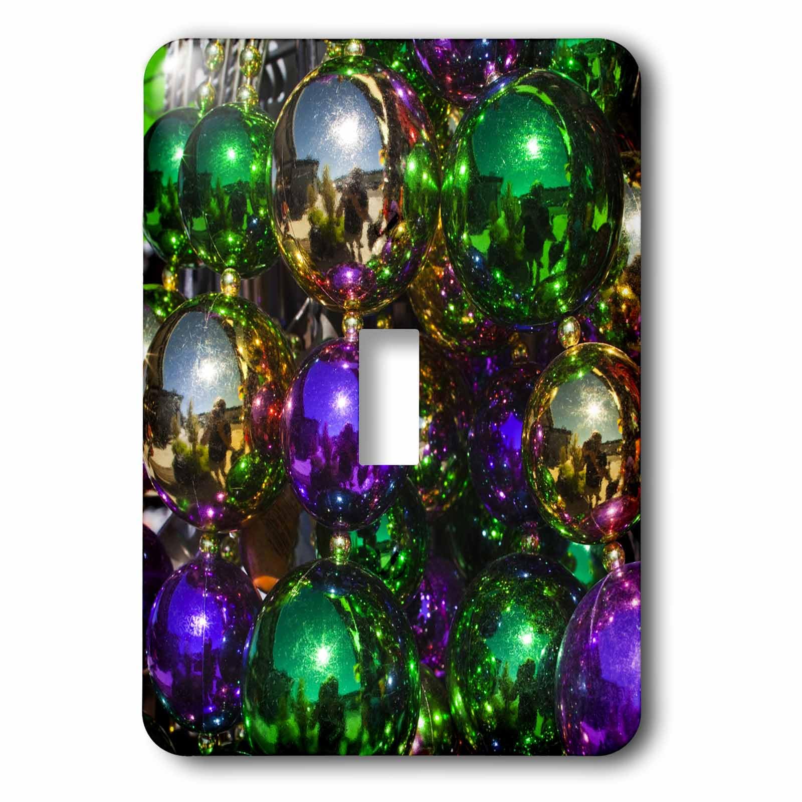Perles de Mardi Gras plaque interrupteur pour remplacer vos caches ternes