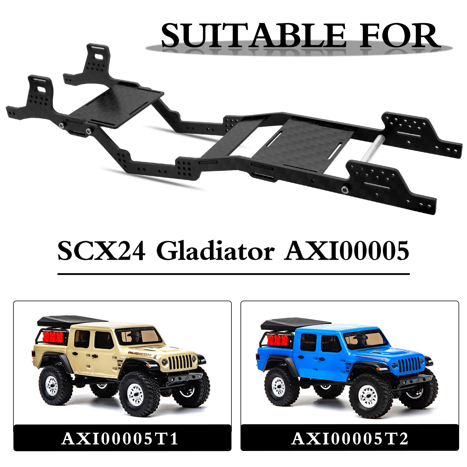 Amazon.com: OGRC SCX24 Carbon Fiber Chassis Kit LCG Chassis for