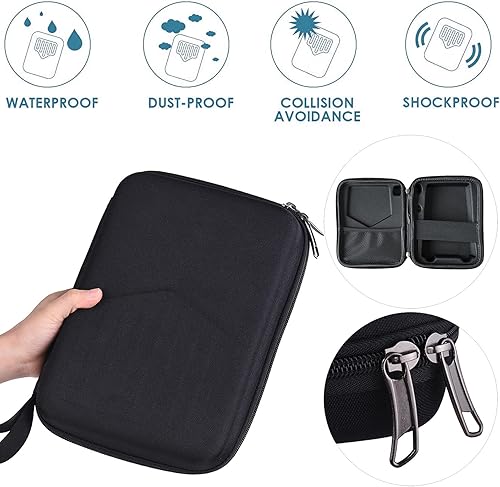 Miniatura 5 de Piano de pulgar Kalimba de madera maciza, 17 teclas con martillo de afinación, caja protectora impermeable, piano de dedo Mbira portátil, regalos