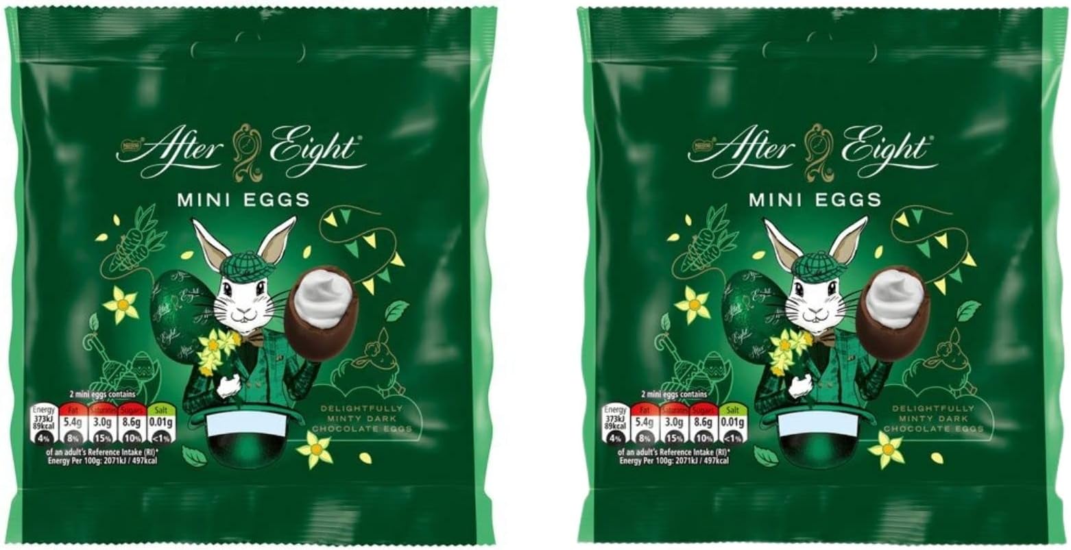 After Eight Dark Mint Chocolate Mini Easter Eggs 81g (2 Pack)